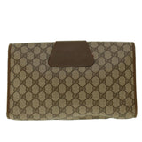 Gucci GG Canvas Web Sherry Line Clutch Bag Beige Red Green 8901031 bs5120