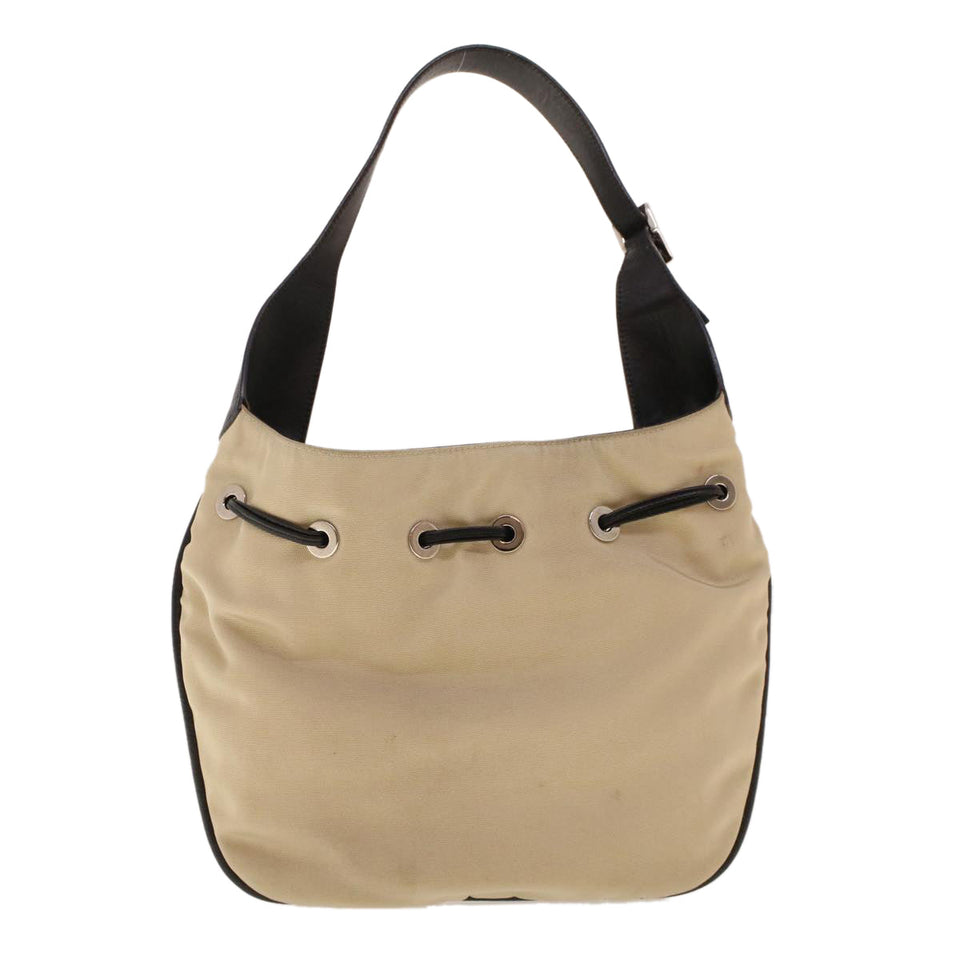 Gucci Shoulder Bag Nylon Beige bs5213