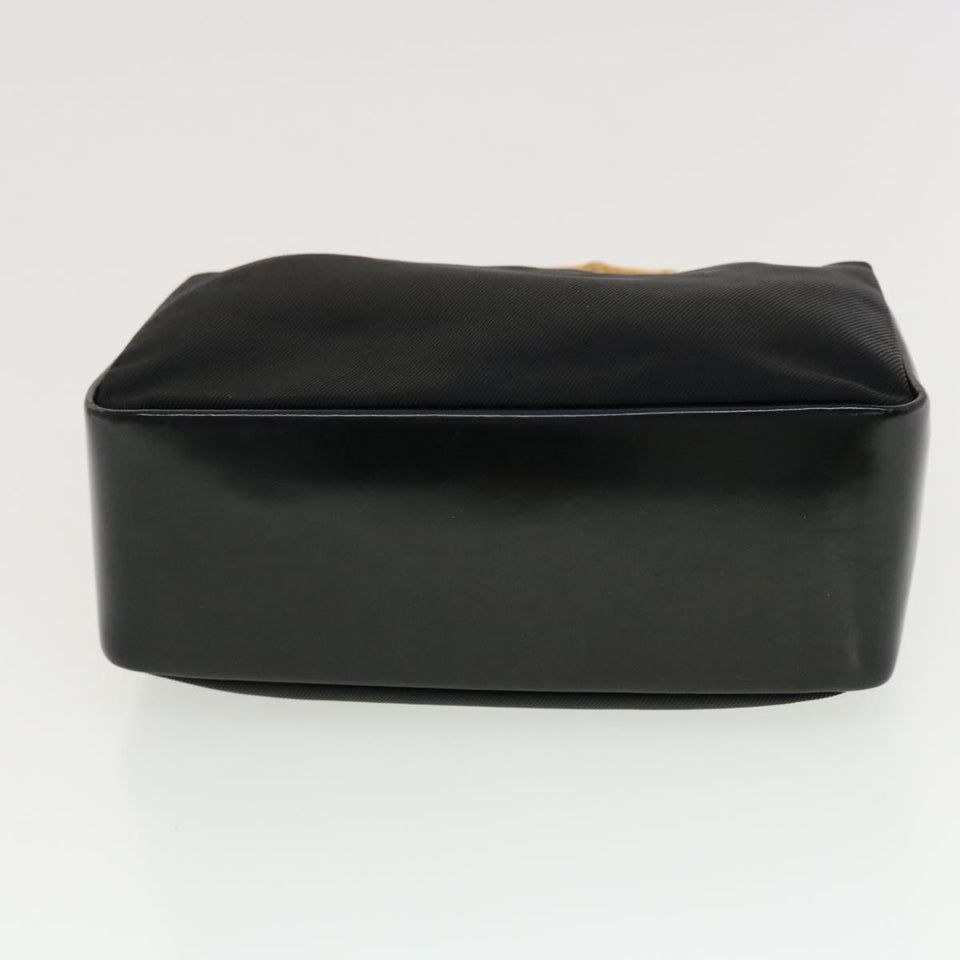 Gucci Bamboo Hand Bag Nylon Black 000 1014 0575 bs5214