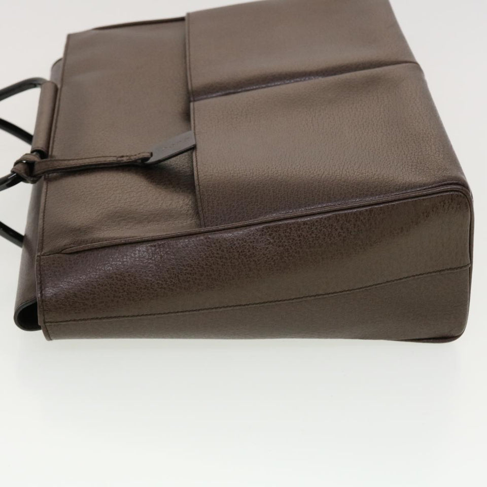 Gucci Hand Bag Leather Brown 00237541313 bs5271