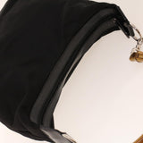 Gucci Bamboo Shoulder Bag Nylon Black 00019560531 bs5299