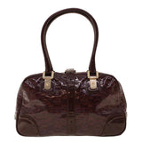 Gucci Shoulder Bag Patent leather Purple 145770 bs5305