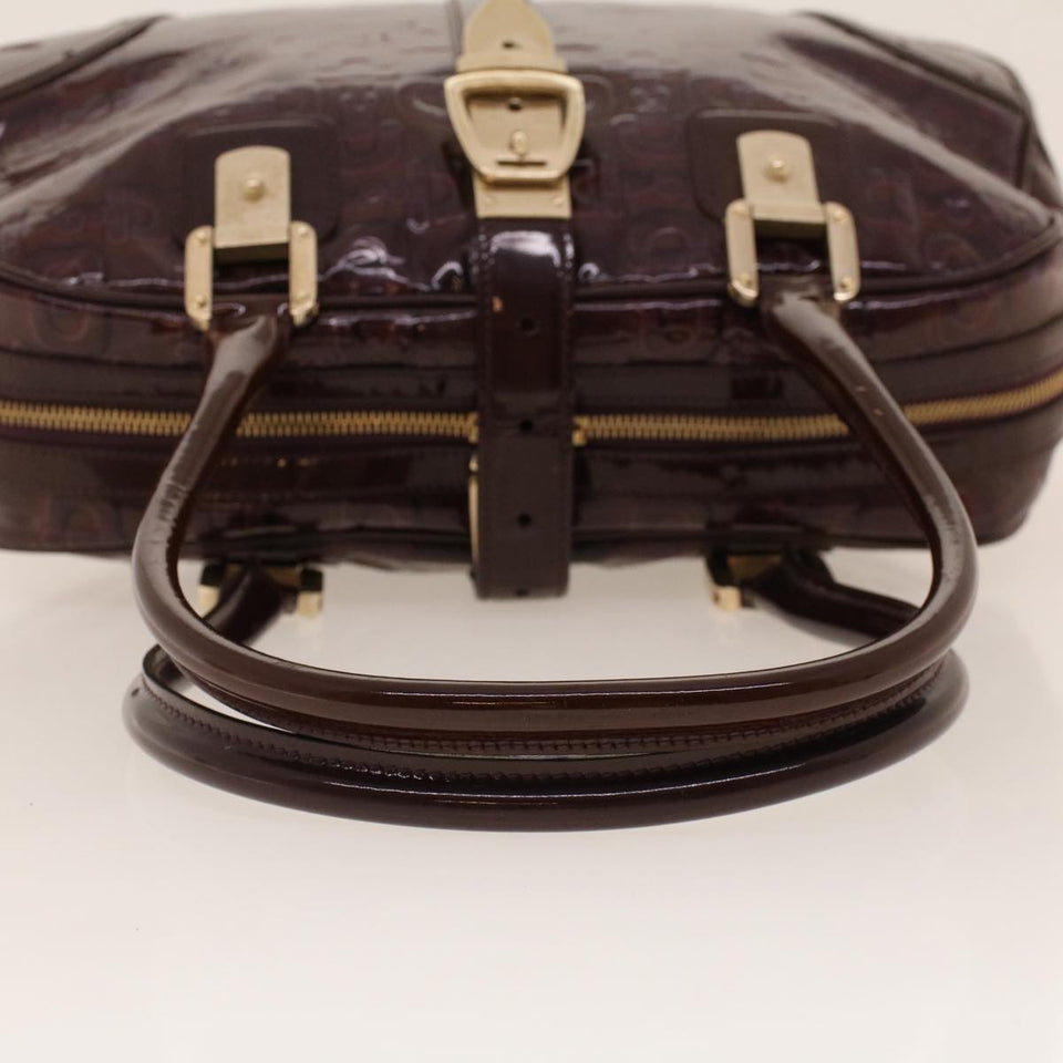 Gucci Shoulder Bag Patent leather Purple 145770 bs5305