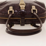 Gucci Shoulder Bag Patent leather Purple 145770 bs5305