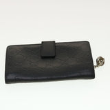 Gucci GG Canvas Wallet Leather 5Set Black Orange beige bs5373