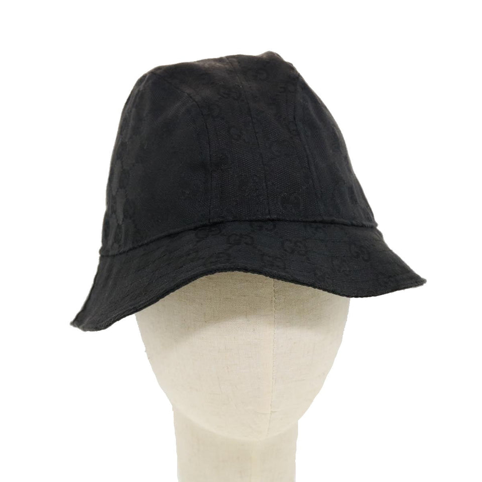 Gucci GG Canvas Hat L Black bs5383