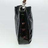 Gucci GG Canvas Bamboo Shoulder Bag Patent leather 4Set Black Beige bs5393