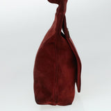 Gucci GG Canvas Shoulder Bag Suede Red 00217050424 bs5510