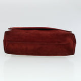 Gucci GG Canvas Shoulder Bag Suede Red 00217050424 bs5510