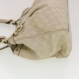 Gucci Guccissima Hand Bag Leather White 211944 bs5554
