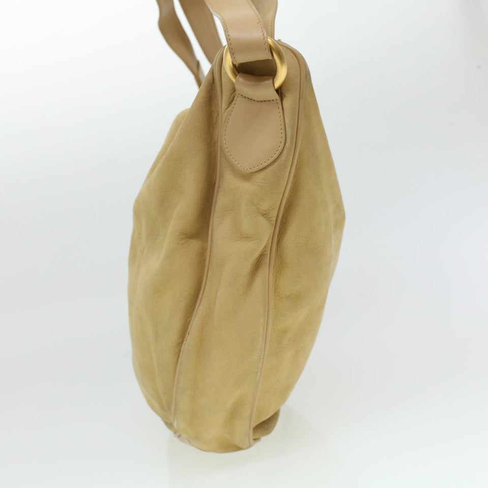 Gucci Shoulder Bag Leather Beige bs5660