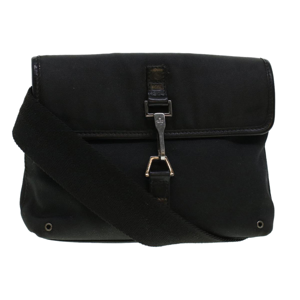 Gucci Waist Bag Canvas Black 92543 bs5795