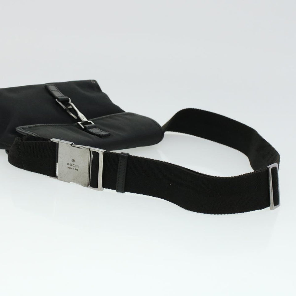 Gucci Waist Bag Canvas Black 92543 bs5795