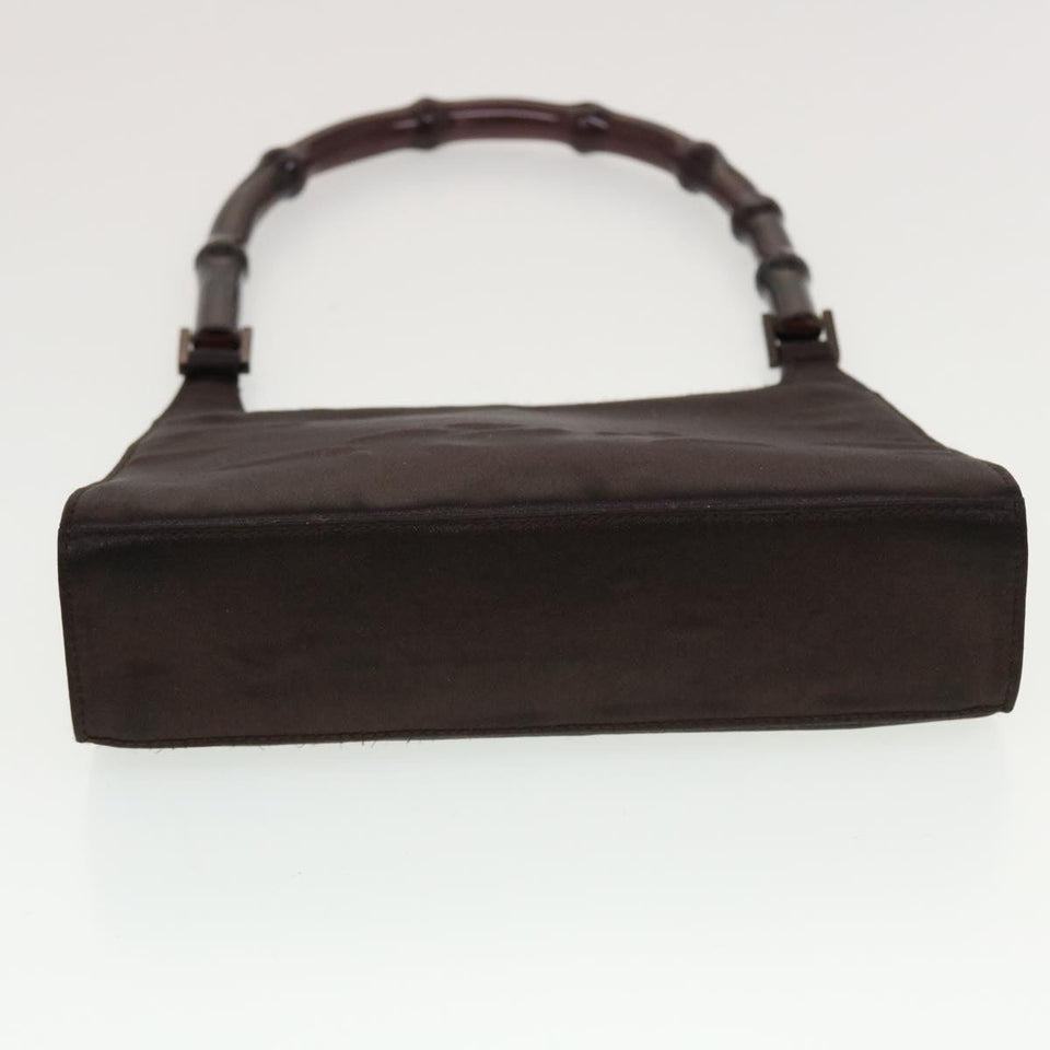 Gucci Bamboo Shoulder Bag Satin Purple 000.0822 bs5803