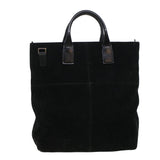 Gucci Hand Bag Suede Black bs5946