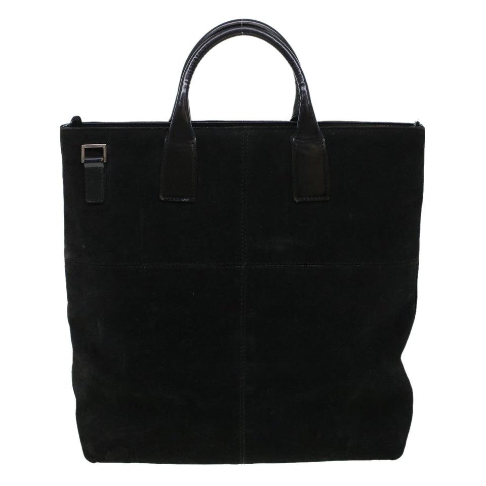 Gucci Hand Bag Suede Black bs5946