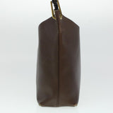 Gucci Bamboo Shoulder Bag Leather Dark Brown bs5983