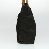Gucci Bamboo Shoulder Bag Nylon Khaki bs5984