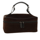 Gucci Vanity Cosmetic Pouch Suede Leather Brown 032•1705•0140 bs6135