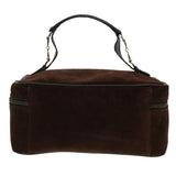 Gucci Vanity Cosmetic Pouch Suede Leather Brown 032•1705•0140 bs6135
