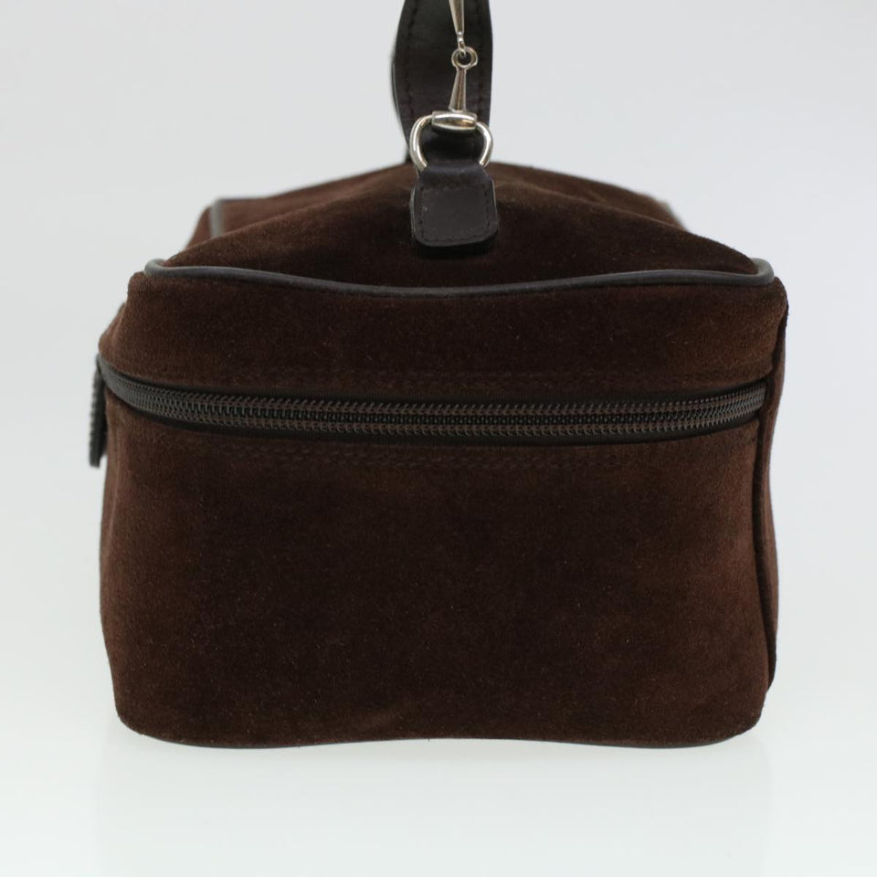Gucci Vanity Cosmetic Pouch Suede Leather Brown 032•1705•0140 bs6135