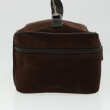 Gucci Vanity Cosmetic Pouch Suede Leather Brown 032•1705•0140 bs6135