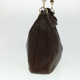 Gucci Bamboo Shoulder Bag Leather 2way Brown bs6148
