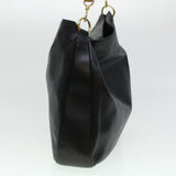 Gucci Bamboo Shoulder Bag Leather 2way Black bs6163