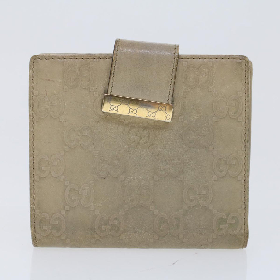 Gucci GG Canvas Wallet Canvas Leather 4Set Beige Black bs6169