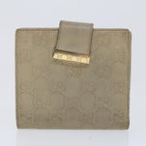Gucci GG Canvas Wallet Canvas Leather 4Set Beige Black bs6169
