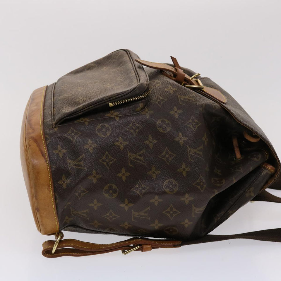 Louis Vuitton Monogram Montsouris GM Backpack LV Auth bs6443