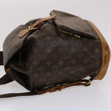Louis Vuitton Monogram Montsouris GM Backpack LV Auth bs6443