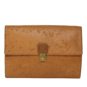 Luxury BurberrySs Briefcase Leather Brown Auth bs7549