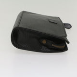 Luxury BurberrySs Clutch Bag Leather Black Auth bs8538