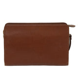 Luxury BurberrySs Clutch Bag Leather Brown Auth bs8539