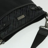 Luxury Burberry Shoulder Bag Nylon Black Auth bs8715