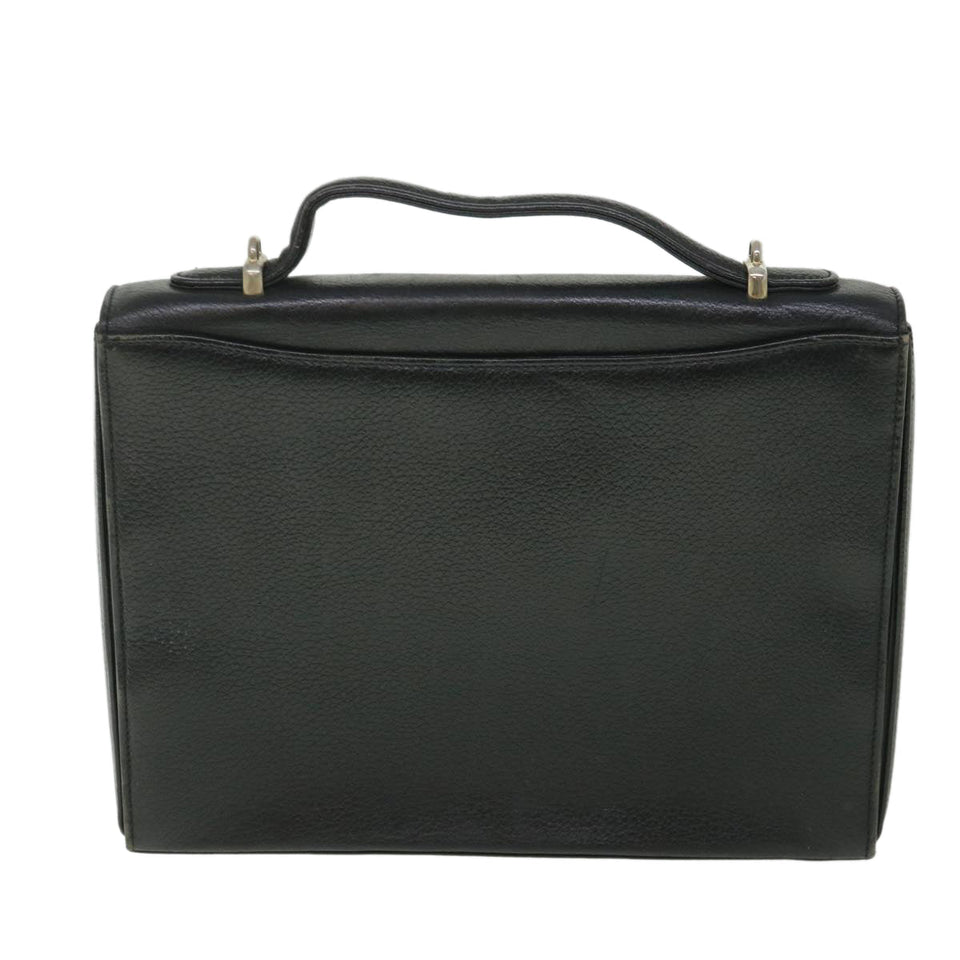 Luxury BurberrySs Hand Bag Leather 2way Black Auth bs8729