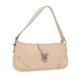 Luxury Burberry Shoulder Bag Leather Beige T-04-02 Auth bs9232
