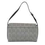 Luxury Burberry Shoulder Bag Canvas Gray Auth bs9261