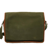 Luxury BurberrySs Shoulder Bag Canvas Khaki Auth bs9442