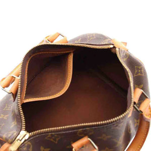 Louis Vuitton Monogram Handbag, Brown, Coated Canvas