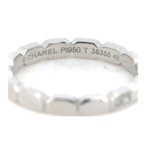 Chanel Pt950 Platinum Diamond Ring Size 8