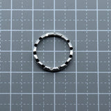 Chanel Pt950 Platinum Diamond Ring Size 8