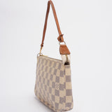 Louis Vuitton Pochette Damier Azur Canvas Accessoires Beige Handbag