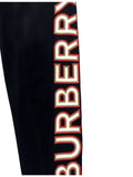 Luxury Burberry Side Logo Jogger Track Pants Black
