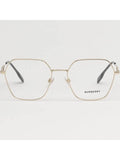 Luxury Burberry Eyewear Charley Gold Framed Eyeglasses Light Gold