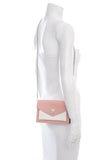 Louis Vuitton Pink Lock Me Pochette Cross-Body Clutch