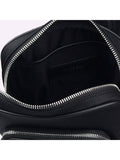 Luxury Burberry Logo Print Kieran Cross Bag Black