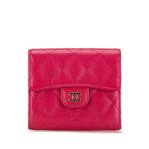 Chanel Coco Mark Classic Small Flap Wallet Caviar Skin Wallet