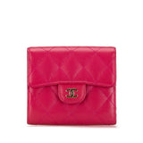Chanel Coco Mark Classic Small Flap Wallet Caviar Skin Wallet